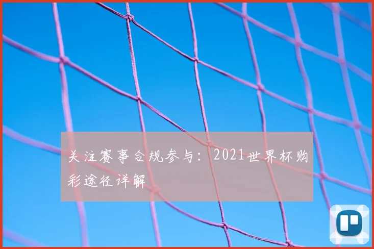 关注赛事合规参与：2021世界杯购彩途径详解